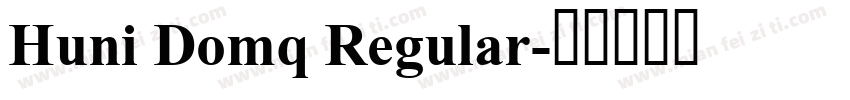 Huni Domq Regular字体转换